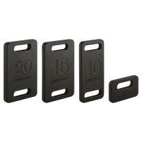 Mirafit Cast Iron Ruck Plates on White Background