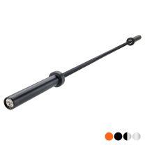 Mirafit Fine City Bar 15kg Black with end cap graphic