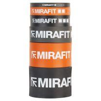 Mirafit Gym Resistance Bands laying on gym floor