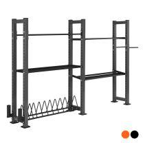 Mirafit Gym Storage System Full 2 Bay System Orange Master