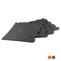 Mirafit Interlocking Rubber Gym Flooring grey