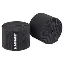 man attaching Mirafit Knee Wraps