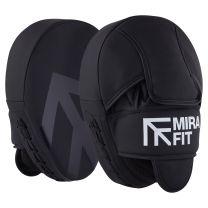 Mirafit Leather Boxing Mitts on mat