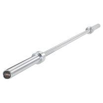 Close up View of Knurling Mirafit Squat Bar with End Cap Graphic