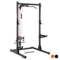 Mirafit Black M210 Half Rack and Storage with Cable Pulley System
