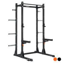 Mirafit M3 Half Rack Black 92 92 Spotters Storage Poles