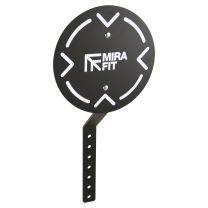 Woman Using Mirafit M3 M4 Power Rack Ball Target om M4 Power Rack