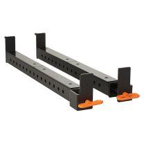 Mirafit M3 Sandwich J Cups and 90cm Flip Down Spotters fitted to Power Rack