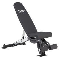 Mirafit M350 Adjustable Weight Bench with Key Features Highlighted