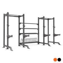 Mirafit M4 Orange Half Racks with Storage Master