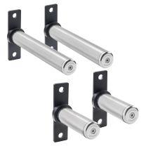 Mirafit M4 Stainless Steel Weight Storage Poles Attached to M4 Half Rack
