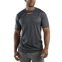 Mirafit Mens Charcoal Technical Gym T shirt back