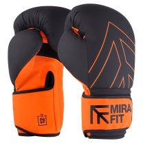 training with Mirafit PU Boxing Gloves