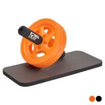 Mirafit Power Ab Roller and Knee Pad Black Master