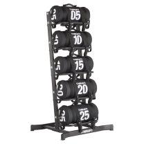 Mirafit Premium Set Of 5 Power Bags On Freestanding Floor Rack