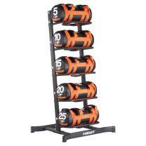 Mirafit Powerbags and Gym Sandbag Storage Rack in gym