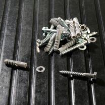 Mirafit Replacement Olympic Plate Wall Rack Fixing Pack Sat on Gym Mats