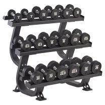 Mirafit Urethane Fifteen Pair 3 Tier Dumbbell And Set 5kg to 40kg