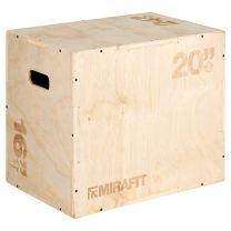 Box Jump Using Mirafit 3 in 1 Wooden Plyo Jump Box 24x20x16