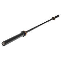  Black Mirafit M3 20kg Olympic Barbell laying on gym floor