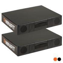 Pair of Mirafit Orange Weightlifting Drop Pads