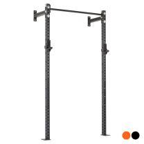black M3 Wall Mounted Rack 228x45 2 bars in gym