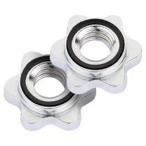 Pair of Mirafit 1 Inch Chrome Metal Spinlock Collars