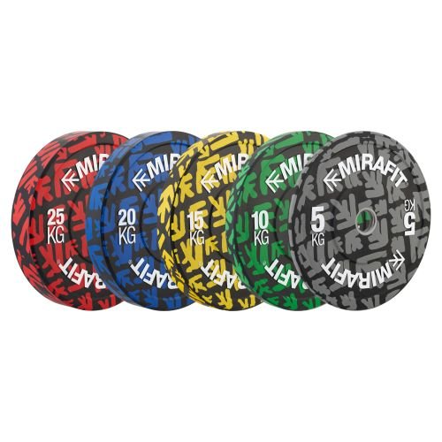Mirafit Colour Emblem Bumper Plates