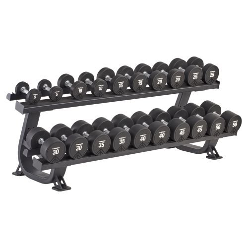 Mirafit 2 Tier Urethane Dumbbell Set & Rack