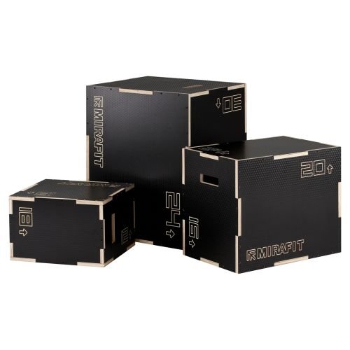 Mirafit Anti-Slip Wooden Plyo Boxes