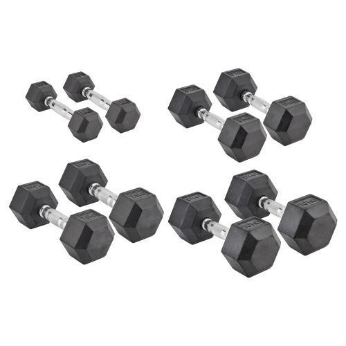 Mirafit Hex 50kg Dumbbell Set