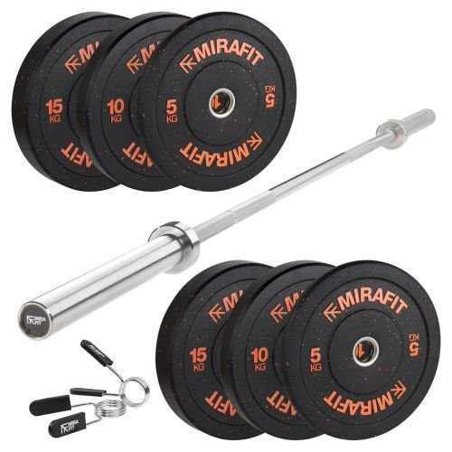 Mirafit Olympic Barbell & Weights Set