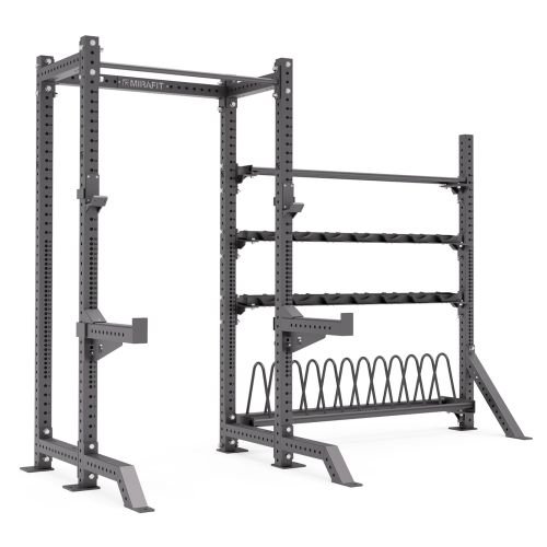 Mirafit M4 Half Rack with Side Storage