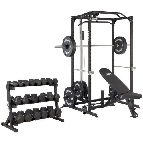 Mirafit Home Gym Rack Package with Dumbbell Set