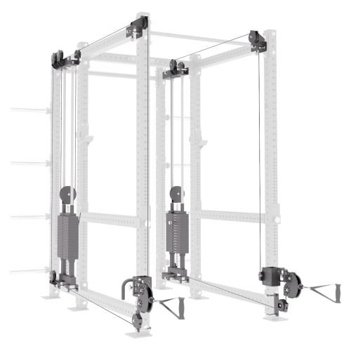 Mirafit M4 Functional Trainer Attachment for Power Rack with Extension Bay