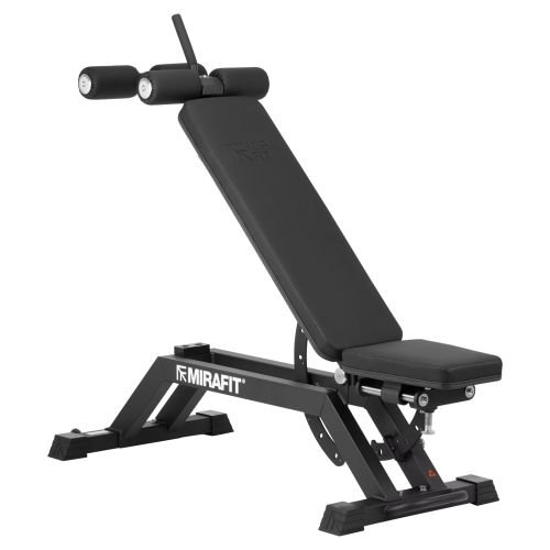 Mirafit M460 Adjustable Weight Bench with Leg Roller Attachment