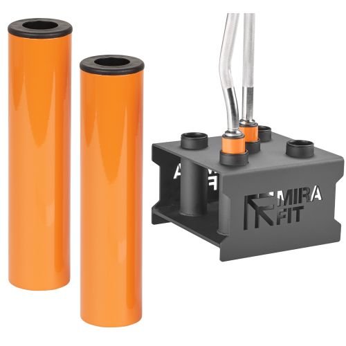 Mirafit Olympic to Standard Size Bar Stand Adaptors - Set of 2