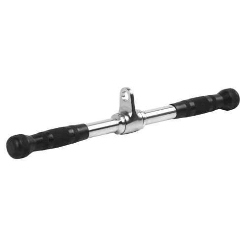Mirafit Rotating Straight Bar Cable Attachment with Rubber Grips