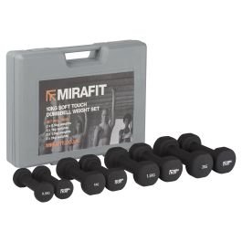 Neoprene Mini Dumbbell Weight Set Black Mirafit