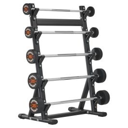 Mirafit 5 Weight Bar Set with Storage Rack Model reference · options at Mirafit