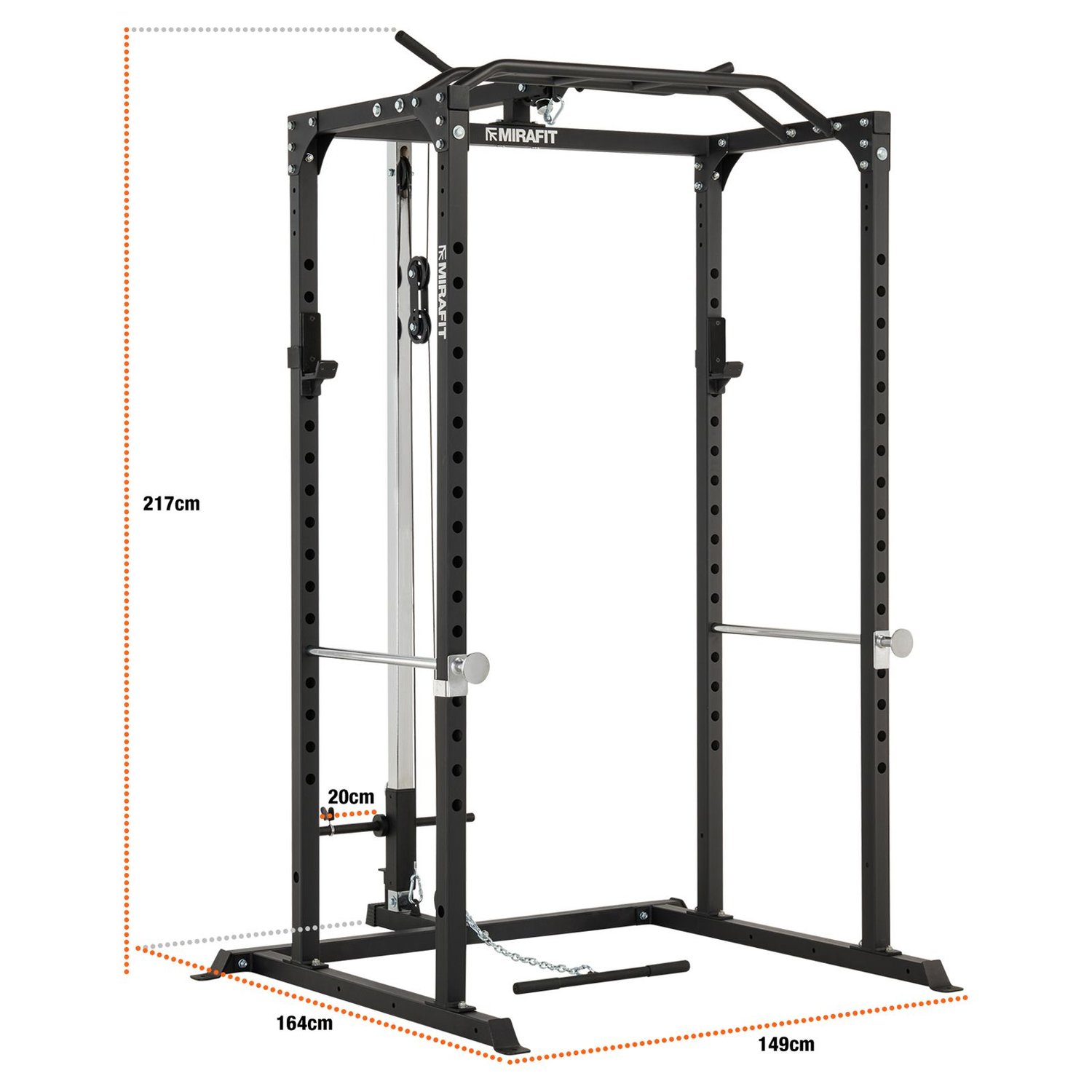 Mirafit Home Gym Rack Package - Technical Specification