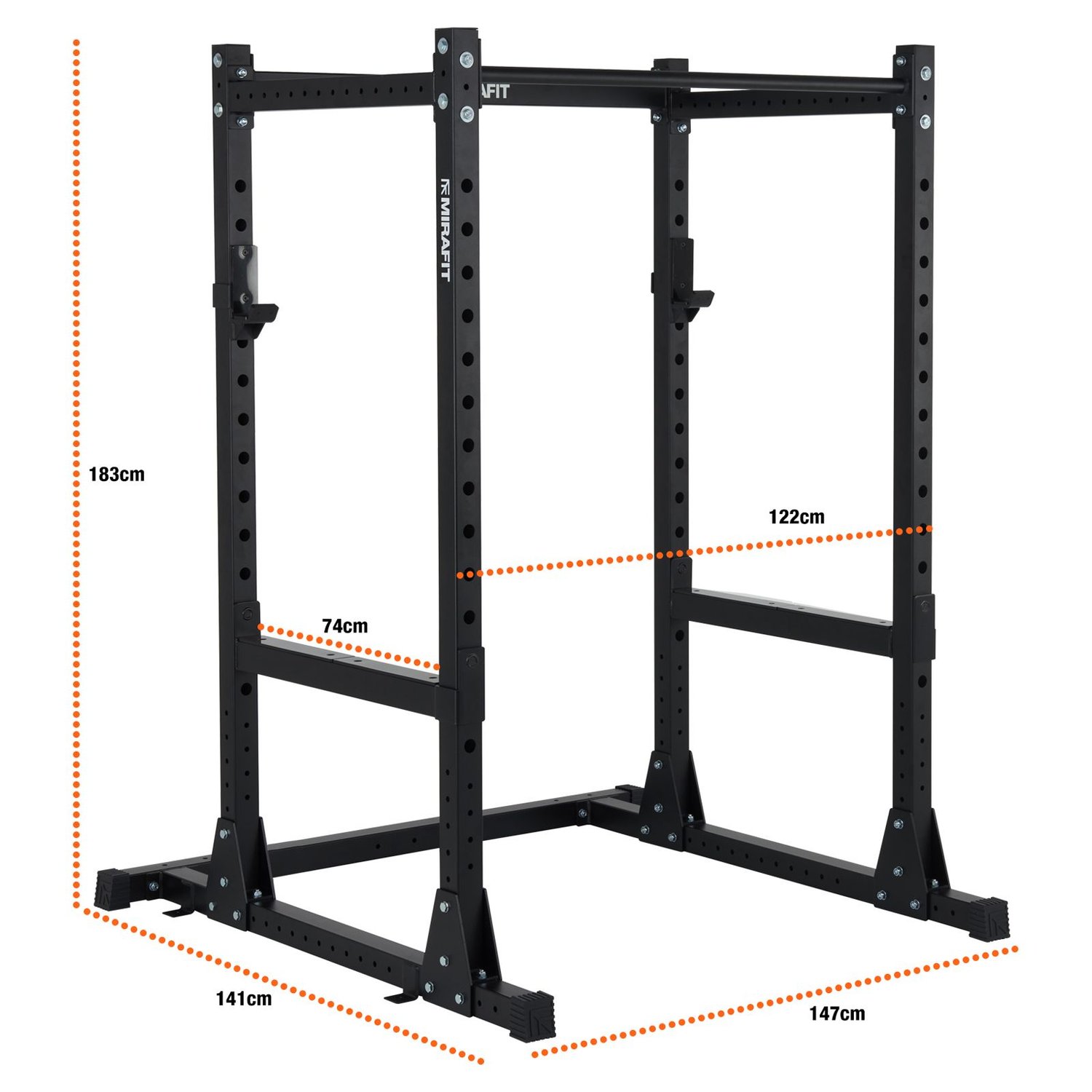 Mirafit M200S Short Power Rack - Technical Specification