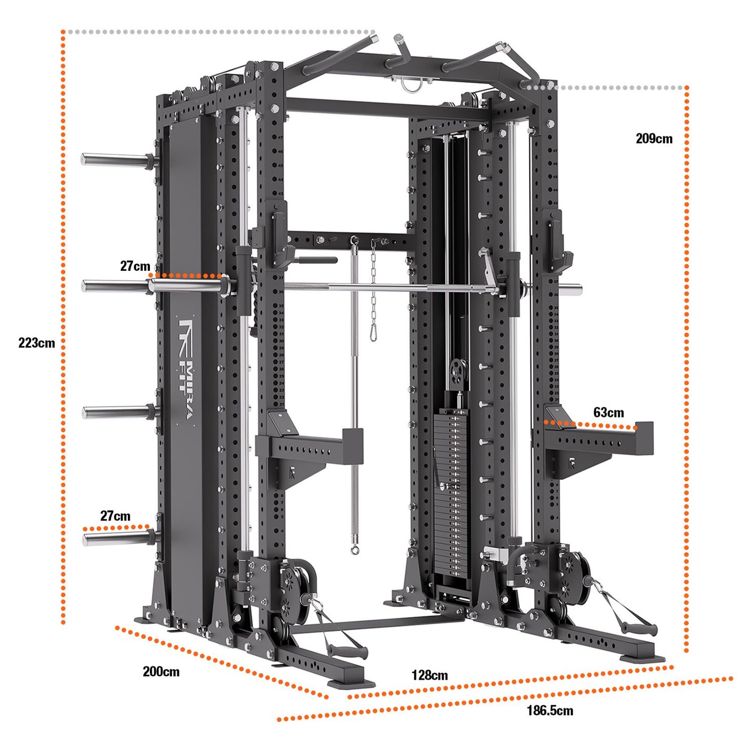Mirafit M4 Combi Rack - Technical Specification