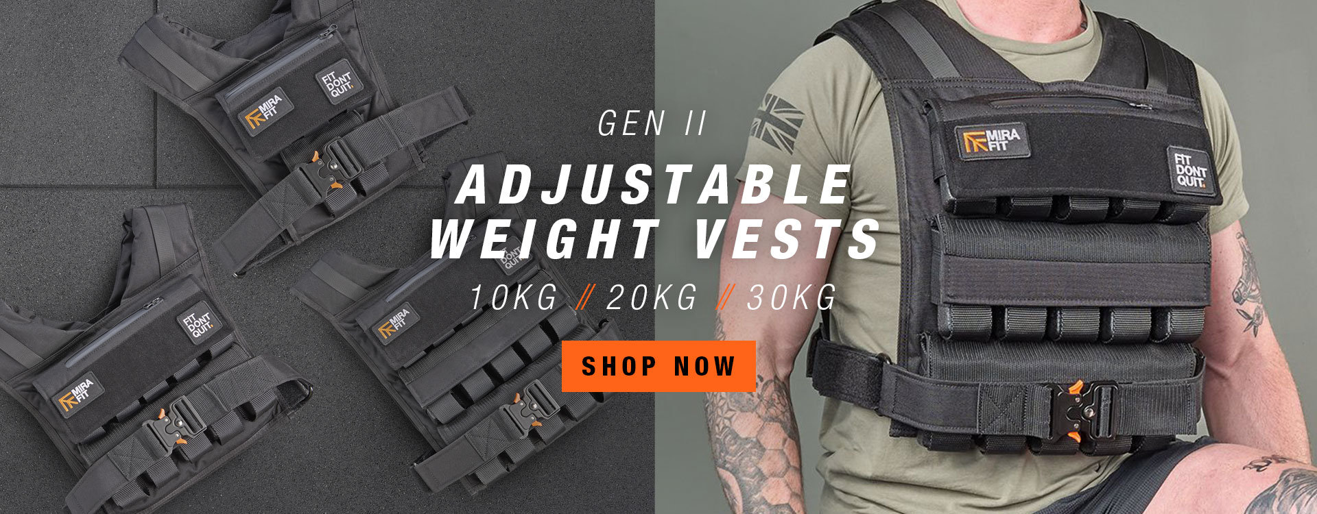 Mirafit Gen II Adjustable Weight Vests