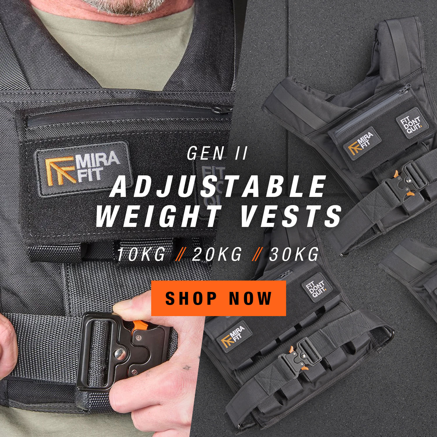 Mirafit Gen II Adjustable Weight Vests