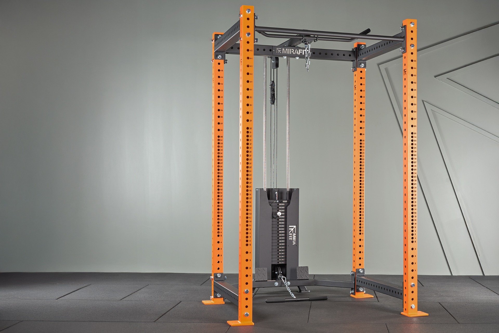 M4 Rack Rear Cable System with Weight Stack | Mirafit