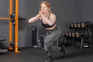 Single leg squat in a Mirafit Gym