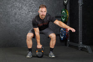 Clean and Press with a Mirafit Cast Iron Kettlebell