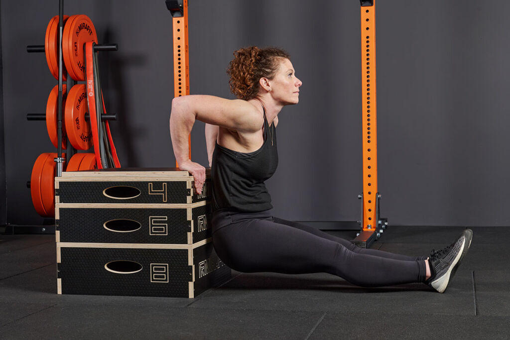 Tricep Dips in Mirafit Home Gym