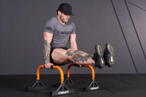 L Sit using Mini parallettes